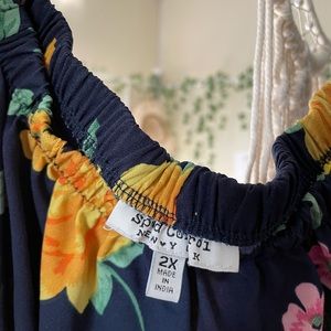 Speed Control New York Floral below the knee spring dress